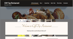 Desktop Screenshot of clifftoprestaurant.com