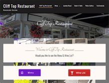 Tablet Screenshot of clifftoprestaurant.com